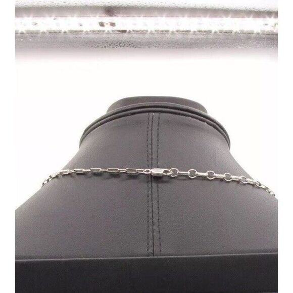 Chaco Canyon Turquoise Sterling Silver R.B.925  Designer Gregg P. necklace 25 in - Picture 4 of 6